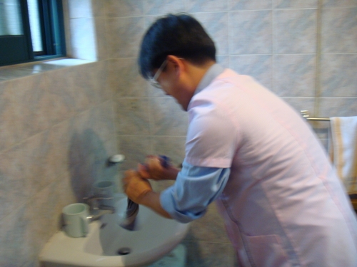 이수앱지스봉사단 방문